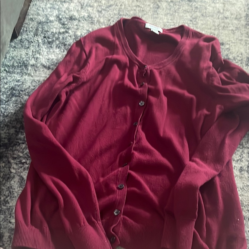 Red Button-Up Cardigan Old navy